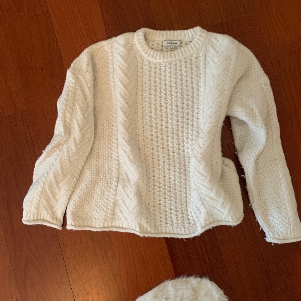 Madewell white sweater